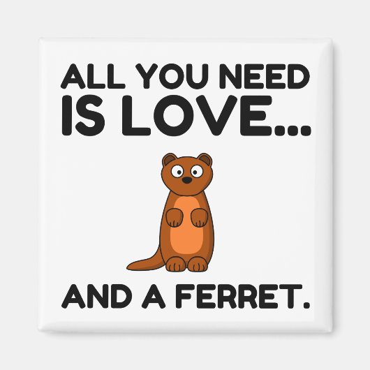 LIEBE UND EIN FERRET MAGNET (Vorne)