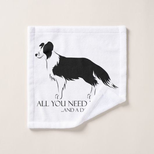 Liebe und ein Hund Waschlappen (Waschlappen)