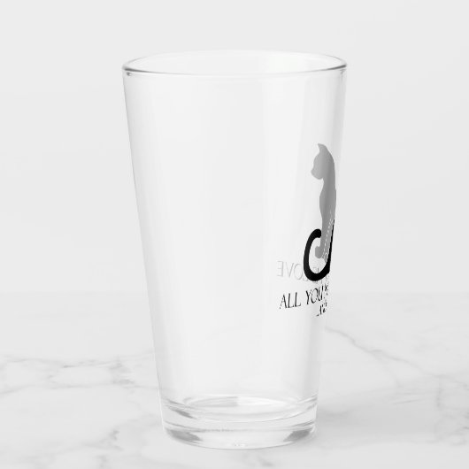 Liebe und eine Katze Glas (Rechts)