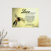 Liebe und Einhaltung von Zitaten Poster (Küche)