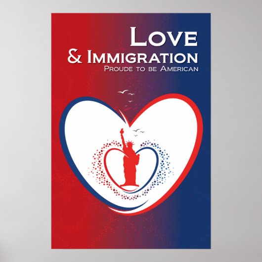 Liebe und Einwanderung - USA Poster (Vorne)
