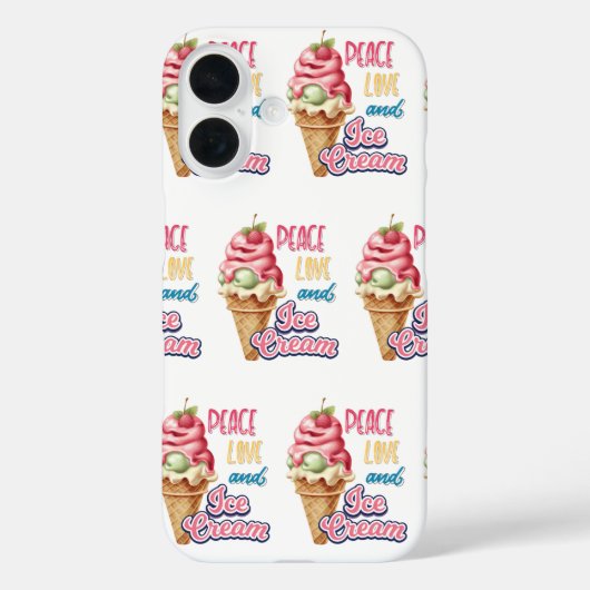 Liebe und Eis Case-Mate iPhone Hülle (Rückseite)