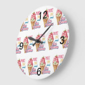 Liebe und Eis Große Wanduhr (Winkel)