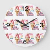 Liebe und Eis Große Wanduhr (Vorderseite)