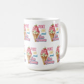 Liebe und Eis Kaffeetasse (VorderseiteRechts)