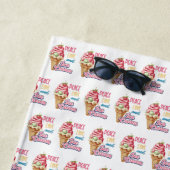 Liebe und Eis Strandtuch (Beispiel)