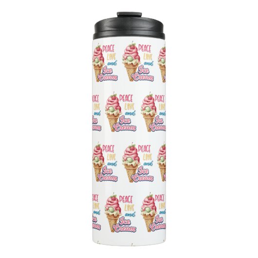 Liebe und Eis Thermosbecher (Vorderseite)