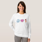 Liebe und Eiscreme T-Shirt (Vorne ganz)