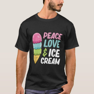 Liebe und Eiscreme T-Shirt