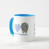 Liebe und Elefanten Tasse (Vorderseite Links)