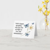 Liebe und Erinnerung Karte (Gelbe Blume)