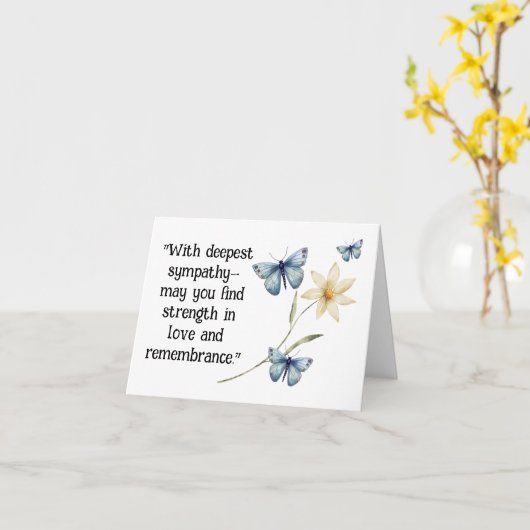 Liebe und Erinnerung Karte (Gelbe Blume)