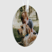 Liebe und Erinnerungen | Holiday Stars Memorial Fo Ornament (Vorderseite)