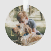 Liebe und Erinnerungen | Holiday Stars Memorial Fo Ornament (Vorderseite)