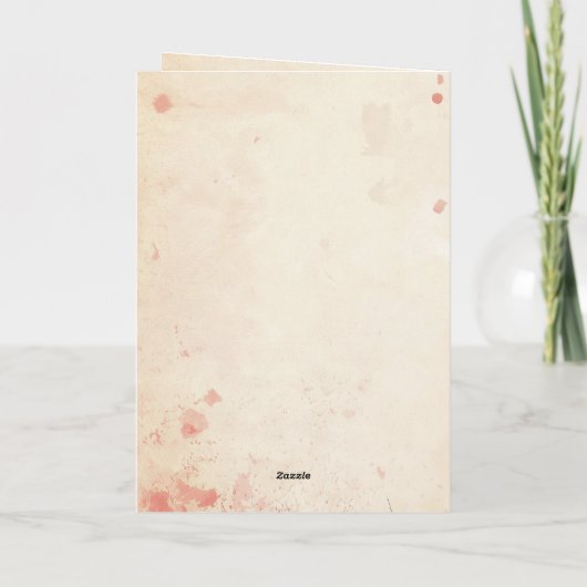 Liebe und Erlebnis Verwandte Silhouette Karte (Rückseite)