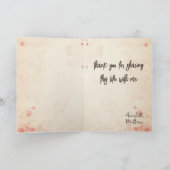 Liebe und Erlebnis Verwandte Silhouette Karte (Innenseite)