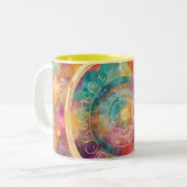 Liebe und Ermächtigung Zweifarbige Tasse (Vorderseite Links)