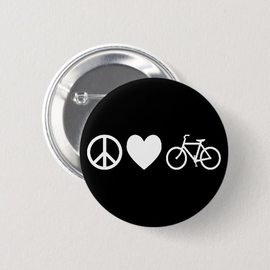 Liebe und Fahrräder Button (Vorne & Hinten)