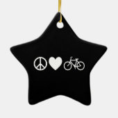Liebe und Fahrräder Keramik Ornament (Hinten)