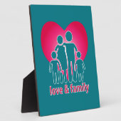 Liebe und Familie Fotoplatte (Seite)