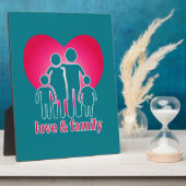 Liebe und Familie Fotoplatte (Seite)