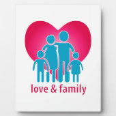 Liebe und Familie Fotoplatte (Vorderseite)