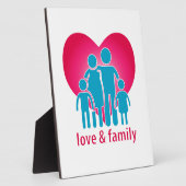 Liebe und Familie Fotoplatte (Seite)