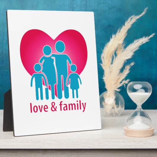 Liebe und Familie Fotoplatte (Seite)