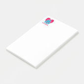 Liebe und Familie Post-it Klebezettel (angewinkelt)