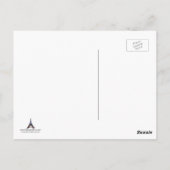 "Liebe und Farbe" Illustration von Paisley in Pari Postkarte (Rückseite)