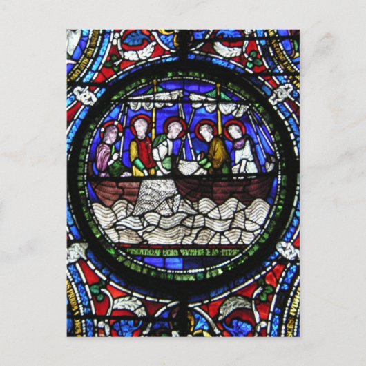 Liebe und Fish Miracle Postkarte (Vorderseite)