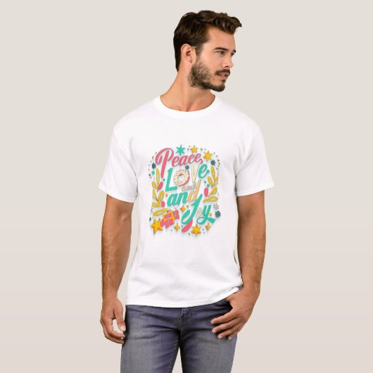 Liebe und Freude des Friedens (2) T-Shirt (Vorne ganz)