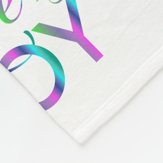 Liebe und Freude Fleecedecke (Ecke)