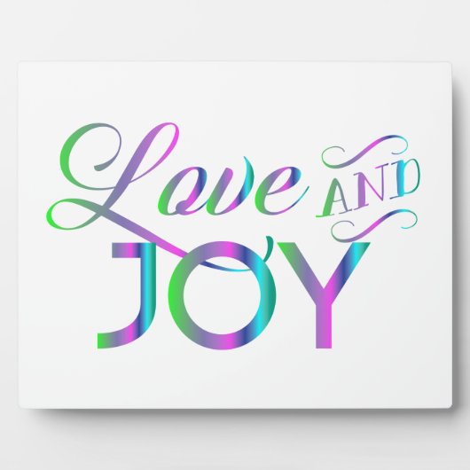 Liebe und Freude Fotoplatte (Vorderseite)