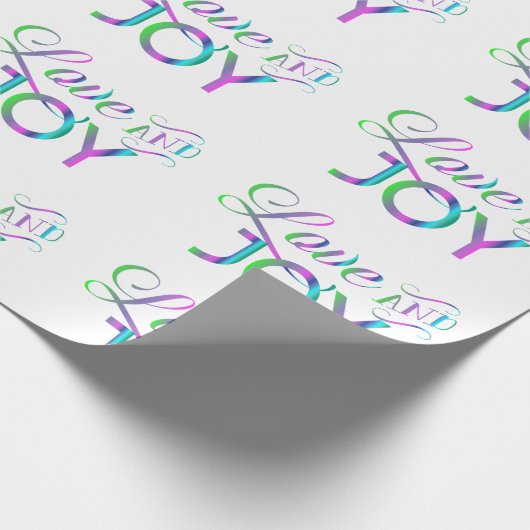Liebe und Freude Geschenkpapier (Ecke)