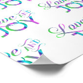 Liebe und Freude Poster (Ecke)