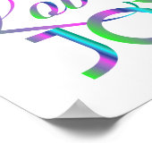 Liebe und Freude Poster (Ecke)