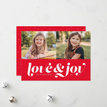 Liebe und Freude rotes Foto