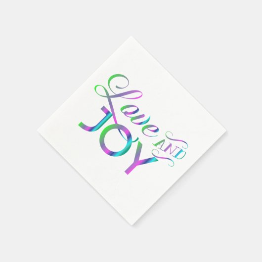 Liebe und Freude Serviette (Ecke)