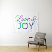 Liebe und Freude Wandteppich (Beispiel (Horizontal))