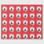 Liebe und Freude Westie Geschenkpapier (Flach)