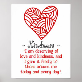 Liebe und Freundlichkeit Poster