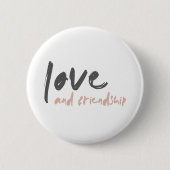 Liebe und Freundschaft | Modern Forever Friend Bes Button (Vorderseite)