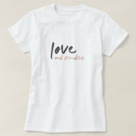 Liebe und Freundschaft | Modern Forever Friend Bes T-Shirt (Design vorne)