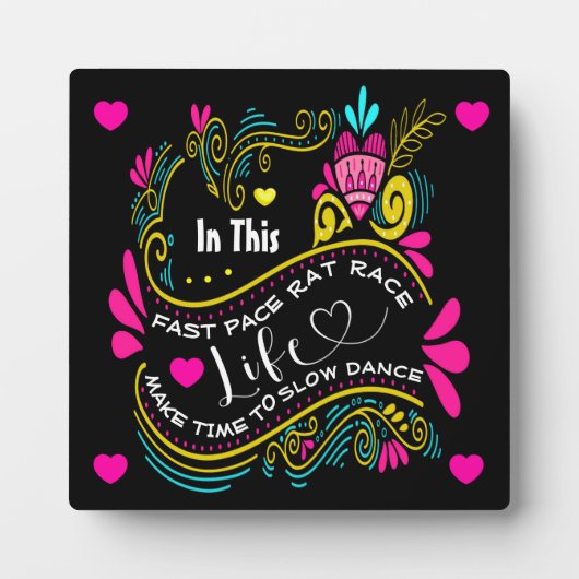 Liebe und Freundschaftsgeschenk Fotoplatte (Vorderseite)