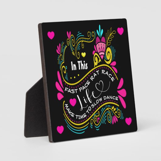 Liebe und Freundschaftsgeschenk Fotoplatte (Vorderseite)