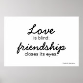 Liebe- und Freundschaftsposter Poster (Vorne)