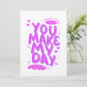 Liebe- und Freundschaftspreiskarte Karte (Stehend Vorderseite)