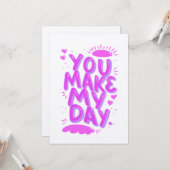 Liebe- und Freundschaftspreiskarte Karte (Vorderseite/Rückseite Beispiel)