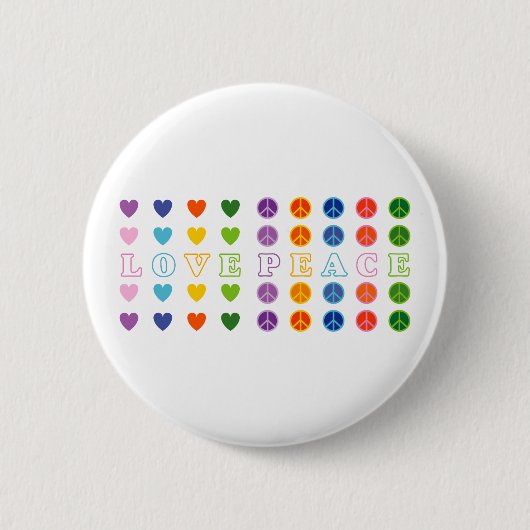 Liebe und Frieden (02) Button (Vorderseite)